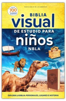 Biblia NBLA Visual de Estudio para Niños Café Símil Piel