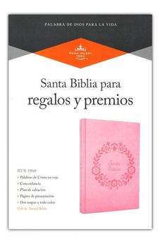 Image of Biblia RVR 1960 Premios y Regalos Rosa Símil Piel