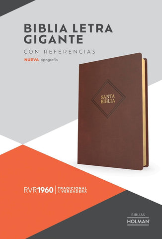 Image of Biblia RVR 1960 Letra Gigante Café Símil Piel
