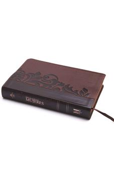 Biblia RVR 1960 de Estudio Mujeres Café Tapa Flexible