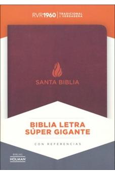 Image of Biblia RVR 1960 Letra Súper Gigante Marrón Piel Fabricada con Índice