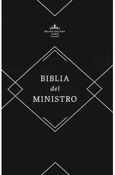 Image of Biblia RVR 1960 del Ministro Negro Piel Fabricada