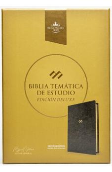 Biblia RVR 1960 de Estudio Temática Nuñez Negro Piel Genuina Deluxe
