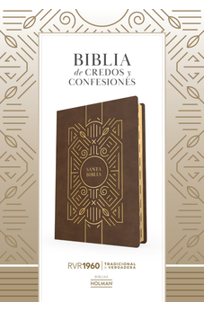 Biblia RVR 1960 de Estudio de Credos y Confesiones Café Símil Piel con Índice