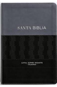 Image of Biblia RVR 1960 Letra Súper Gigante 065cz Héroes SÍmil Piel Negro Azul con Cierre Manual
