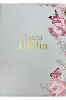 Biblia RVR 1960 Letra Súper Gigante Símil Piel Salvia Claro