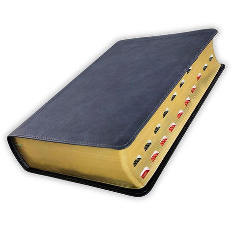 Image of Biblia RVR 1960 de Estudio Letra Gigante Negro Símil Piel Índice