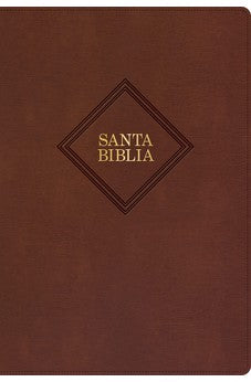 Biblia RVR 1960 Tamaño Manual Símil Piel Café con Índice
