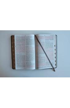 Image of Biblia RVR 1960 Letra Grande Tamaño Manual Grís Símil Piel con Índice
