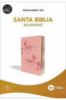 Biblia RVR 1960 de Estudio Serie 50 Piel dos Tonos Rosado