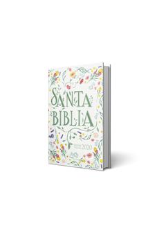 Biblia RVR 2020 Compacta Flores Tapa Dura