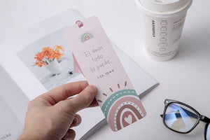 Marcador de Libro con Ribbon El Amor Todo lo Puede
