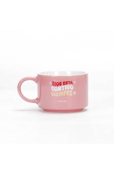 Pack Taza 12 OZ + Llavero de Caucho Colección Primor Dios está Contigo Siempre