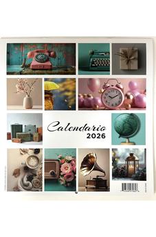 Calendario Vintage 2026 Banco en Otoño