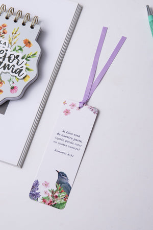 Marcador de Libro con Ribbon Si Dios está de Nuestra Parte