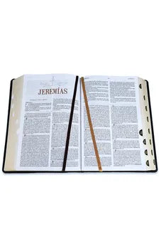 Image of Biblia RVR 1977 de Estudio Patrística Marrón Símil Piel con Índice