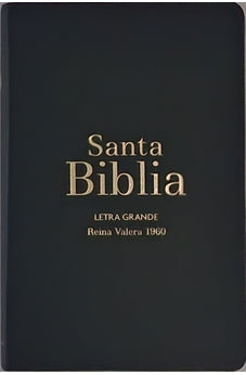 Image of Biblia RVR 1960 Letra Grande Tamaño Manual Negro Vinilo