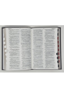 Biblia RVR 1960 Letra Grande Tamaño Manual Tapa Flex Duotone Marron Beige con Índice