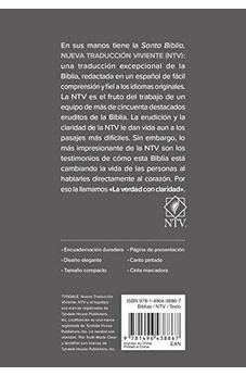Biblia NTV Compacta Gris Símil Piel