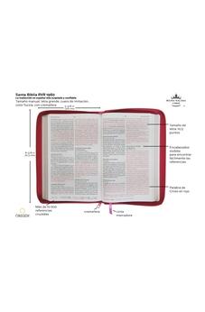 Image of Biblia RVR 1960 Letra Grande Tamaño Manual Fuscia con Cierre