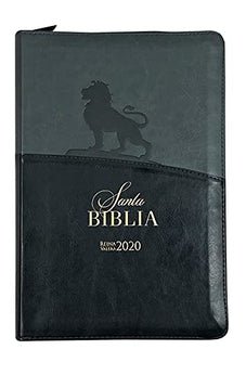 Biblia RVR 2020 Letra Grande Piel León con Cierre