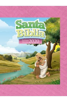 Image of Biblia RVR 2020 para Niñas Rosada Vinilo con Cierre