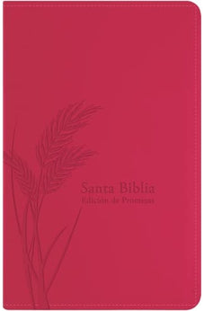 Image of Biblia RVR 1960 Promesas Letra Grande Tamaño Manual Rosada Cierre con Índice