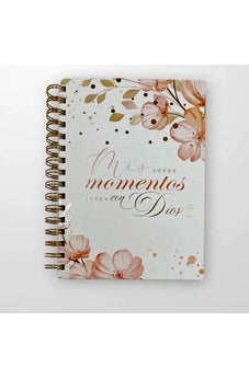 Libreta Devocional: Mis Momentos con Dios Floral Rosa