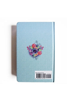 Biblia RVR 1960 Letra Grande Tamaño Manual Flores Azules Tapa Dura