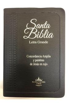 Biblia RVR 1960 Tapa Imitación Piel Negro con Índice