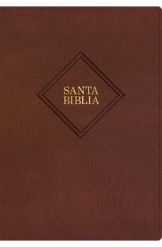 Biblia RVR 1960 Súper Gigante Márron Piel con Índice