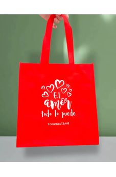 Image of Bolsa Tote Bag Roja el Amor