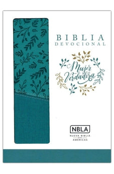 Image of Biblia NBLA Devocional Mujer Verdadera Duotono Aqua