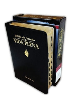 Biblia RVR 1960 de Estudio Vida Plena Piel Negro Índice