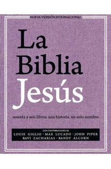 Biblia NVI Jesús Tapa Dura Tela Rosada