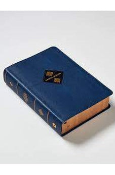 Biblia NBLA de Estudio Gracia y Verdad Piel Azul Marino Interior a dos Colores