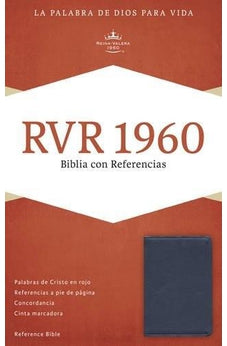 Biblia RVR 1960 con Referencias Azul Zafiro Imitación Piel