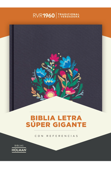 Biblia RVR 1960 Letra Súper Gigante Bordado Sobre Tela