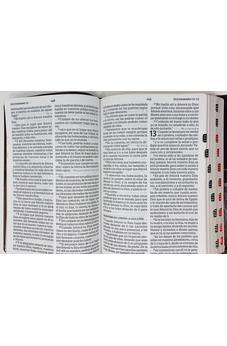 Biblia RVR 1960 Letra Súper Gigante Marron Símil Piel con Índice y Solapa con ImaN
