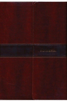 Image of Biblia NVI Letra Gigante Marrón Símil Piel con Solapa e Imán