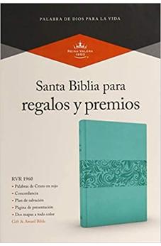 Biblia RVR 1960 para Regalos y Premios Turquesa