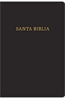 Biblia RVR 1960 Letra Gigante Piel Negro con Índice