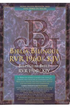 Image of Biblia RVR 1960 KJV Bilingüe Piel Negro con Índice