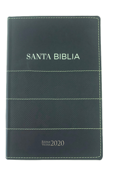 Image of Biblia RVR 2020 Letra Grande Piel Azul oscuro