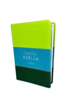 Biblia RVR 2020 Letra Grande Imitación Piel Tricolor Verde
