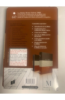 Image of Biblia RVR 1960 Letra Grande Tamaño Manual Marrón Beige Café con Índice