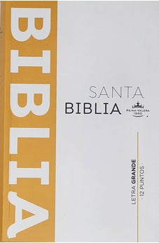 Image of Biblia RVR 1960 Letra Grande Tamaño Manual Tapa Flex Duotone Amarillo Blanco