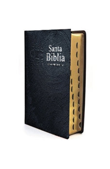 Biblia RVR 1960 Letra Súper Gigante Palabras de Jesús en Rojo con Concordancia Rvr082Clsgipjrt Tapa Vinilo Negro Canto Dorado Índice