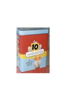 Los 10 Mandamientos Juego de Cartas Bíblico Estuche de Metal