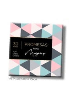 Image of Promesas Para Mujeres Cajita de 30 Tarjetas Pop Abiertas